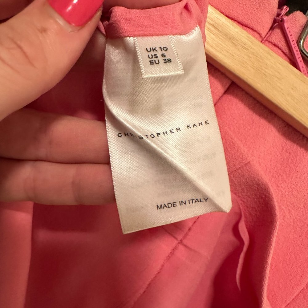Christopher Kane Pink Mini Skirt with Floral Detail - UK 10/US 6 - Picture 6 of 8
